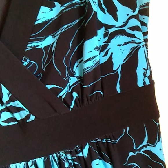 Evan-Picone black and blue dress size 6 - Picture 5 of 13